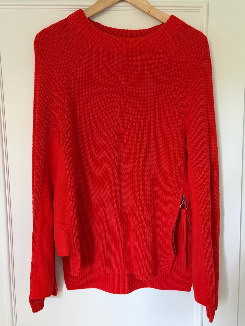 Oui - Women’s Knit Sweater with Side Zip